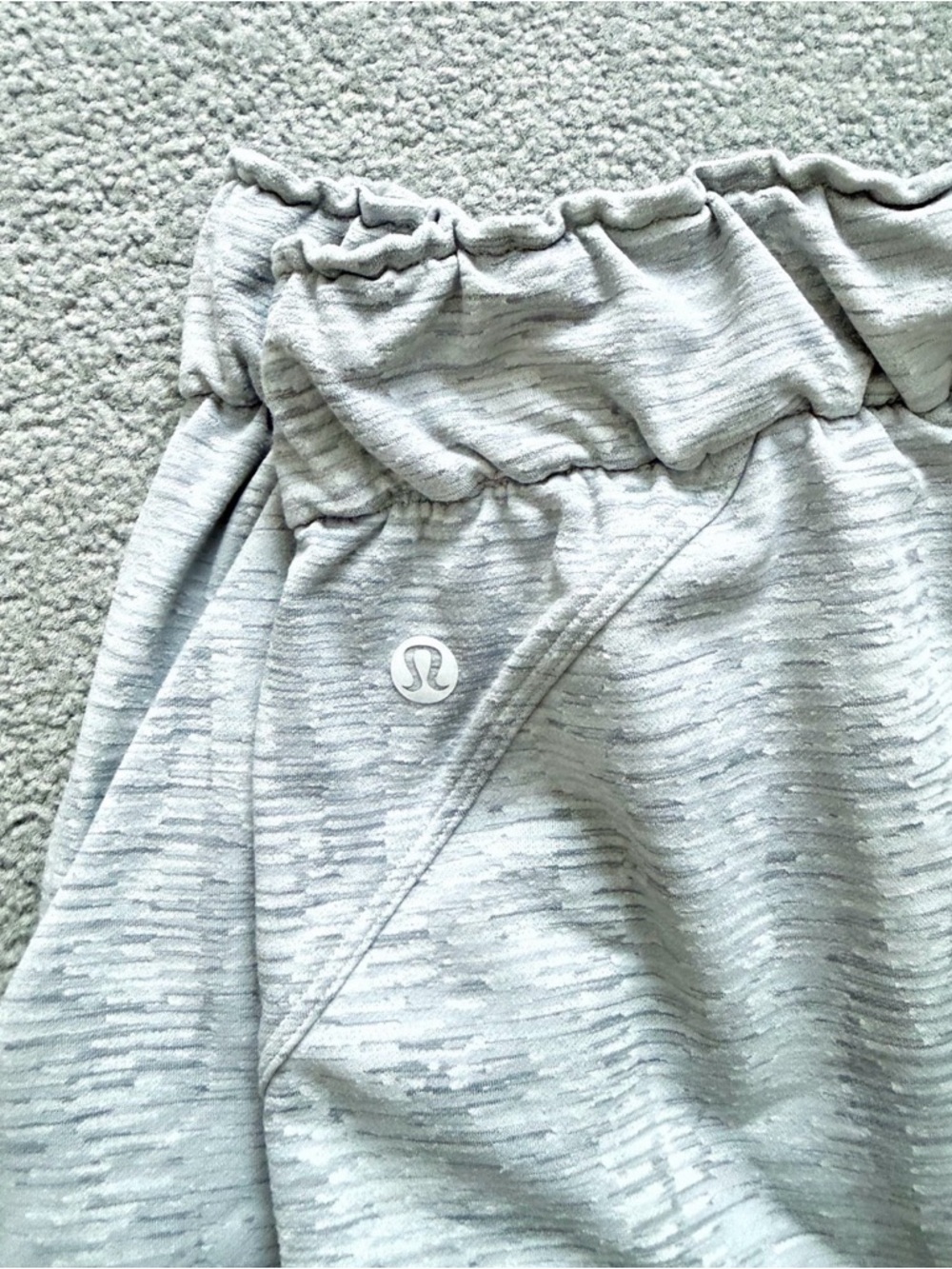 lululemon athletica Light Gray Cropped Jogger Pants